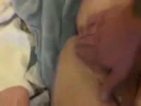 Juicy pussy squirts after rubbing
